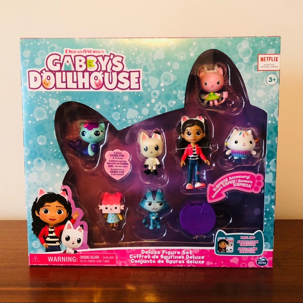 New! DreamWorks Gabby’s Dollhouse Deluxe Figure Set